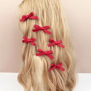 6PC Bow Hair Clip Set 🎀